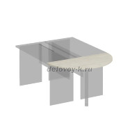 К.206 Приставка к столу без опоры 1200-25-600_Орех французский рис1