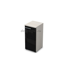 9ПЛ.023.4 Пенал низкий со стеклом (400-450-845), левый ivory рис3