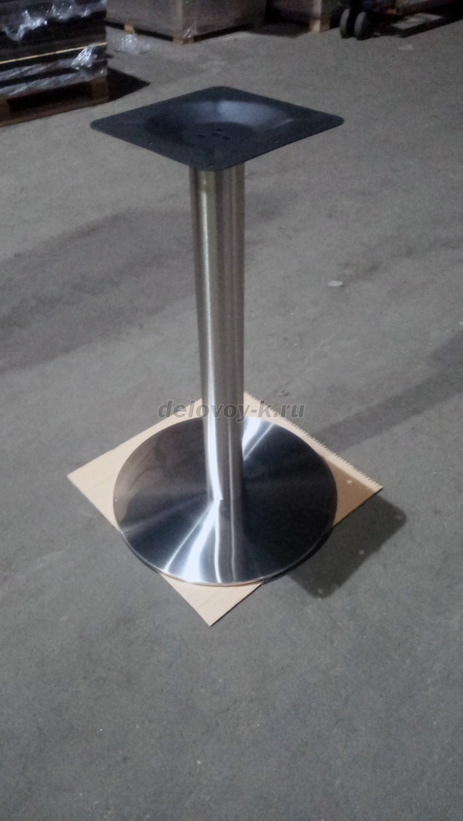 Подстолье из полированной нержавеющей стали матовое 1001EM  (сроки поставки уточняйте у менеджеров) фото 3