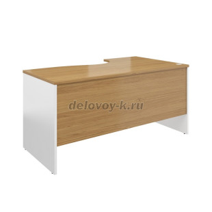 Стол эргономичный правый AL-1.5R  1580*880*750мм (Дуб Наварра/Белый) рис2