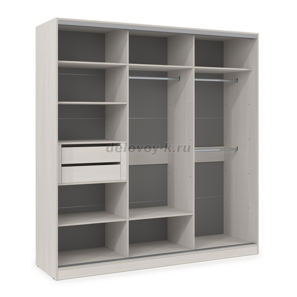 ШКЗЗЗ.21.6 Шкаф-купе 3-дверный Comfort (2098*600*2201) 3 зеркальные двери фото