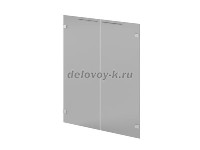 Двери низкие стеклянные 418, 2 шт. Цвет стекла серый рис1