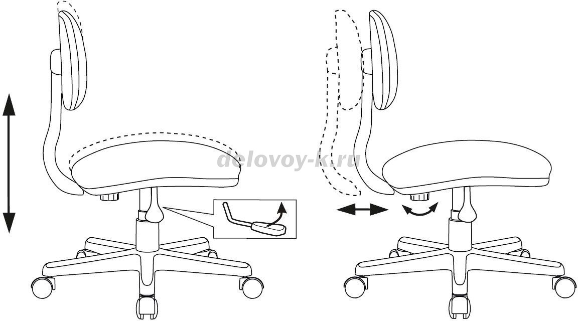 Кресло детское Бюрократ CH-W201NX фото 3