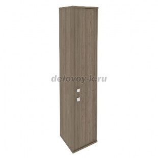 Шкаф высокий узкий правый 1 низкая дверь ЛДСП, 1 средняя дверь ЛДСП 412*410*1980  Л.СУ-1.3 Пр рис1