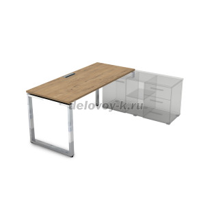 НСТП-О.975 Стол рабочий, прямолинейный три опоры, правый (1800*700*750) рис2