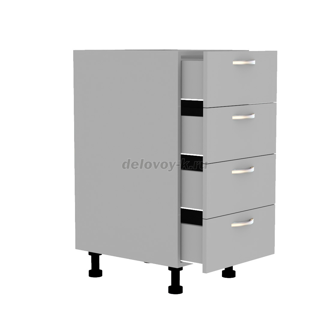 Тумба кухонная с четырьмя выдвижными ящиками 450*500*720 фото 2