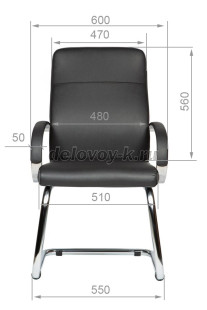 Конференц-кресло М-175 ВС ХРОМ рис2