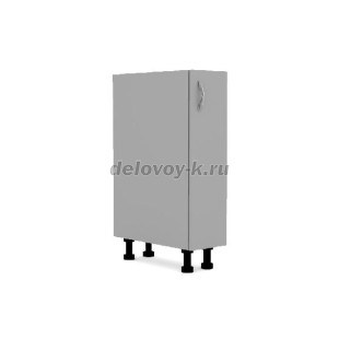 Тумба кухонная доборная с одной распашной дверью с полкой 150*500*720 рис1