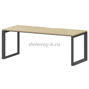 Стол на металлокаркасе НТМП.О-200  2000*730*750мм (Баттл рок/Антрацит) рис1