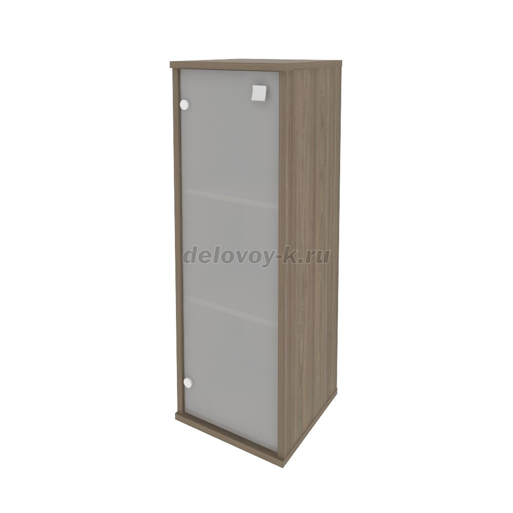 Шкаф средний узкий левый 1 средняя дверь стекло 412*410*1215  Л.СУ-2.4 Л фото