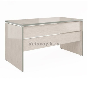 Стол прямой V-1.1С два кабель-канала с заглушками 1400х700х750 рис1