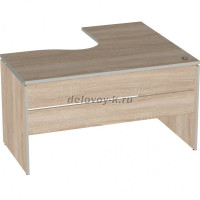 V-1.7R Стол 1400х1200-700х750 Дуб Сонома рис1