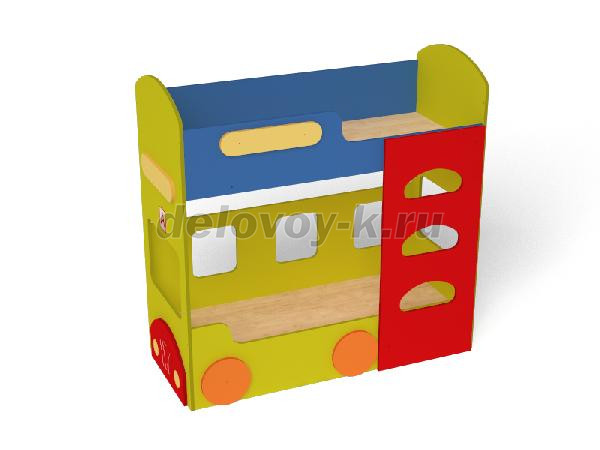 Кровать 2-х ярусная Автобус, 1460*620*1420  (КР-023) рис1