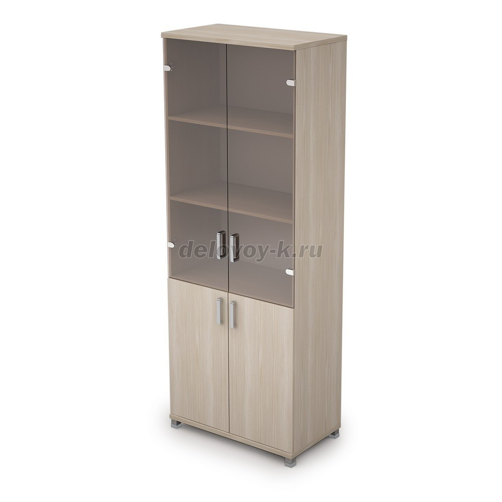 6Ш.005.3 Шкаф для документов высокий со стеклом (800*450*2116) фото