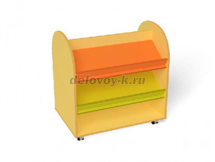 Стеллаж для книг двухсторонний, 800*550*810 (ШС-040) рис1