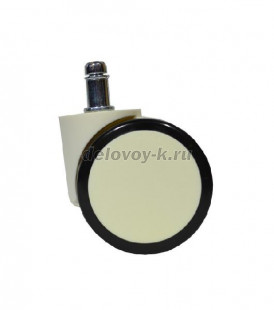 Ролики полумягкие полиуретановые 805-1 белые комплект 5 шт. рис1