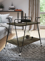 Стол сервировочный Эстер черный дуб маррон__h1 s_1000 рис2