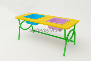 СТОЛ 'ЦЕНТР ПЕСКА И ВОДЫ' (ГР. 0-3 НА МЕТАЛЛОКАРКАСЕ) ВИД 3 РЕГУЛИРУЕМЫЙ НА М/КАРКАСЕ ГР. 0-3 (ЦВЕТ) рис1