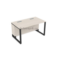 16СП.184 Стол прямой (1400-800-750)_Ivory_Черный рис4