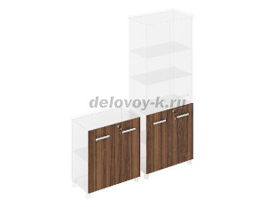 Двери шкафа с замком низкие 038 комплект 2 шт. 400х18х780 рис1