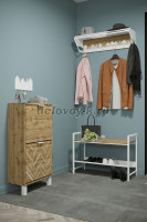 Тумба для обуви Хигс 01 дуб вотан белый_h_1000 рис2