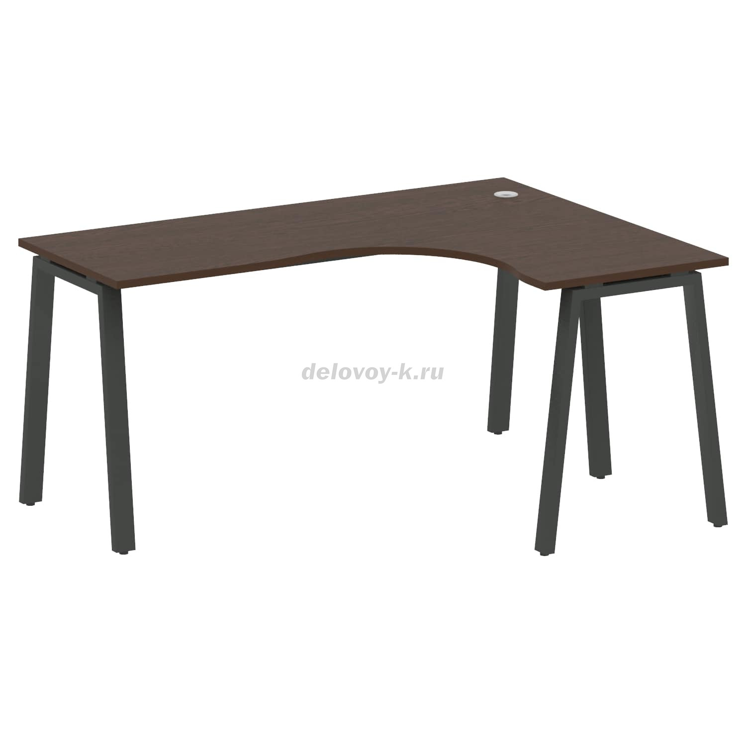 Стол криволинейный правый на А-образном м/к 1600*1200*750  БА.СА-4 Пр фото