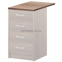 Крышка к приставным тумбам А-706.Ф Темный шимо рис1