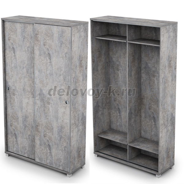 6ШК.016 Шкаф-купе для одежды (1200*400*2116) рис1