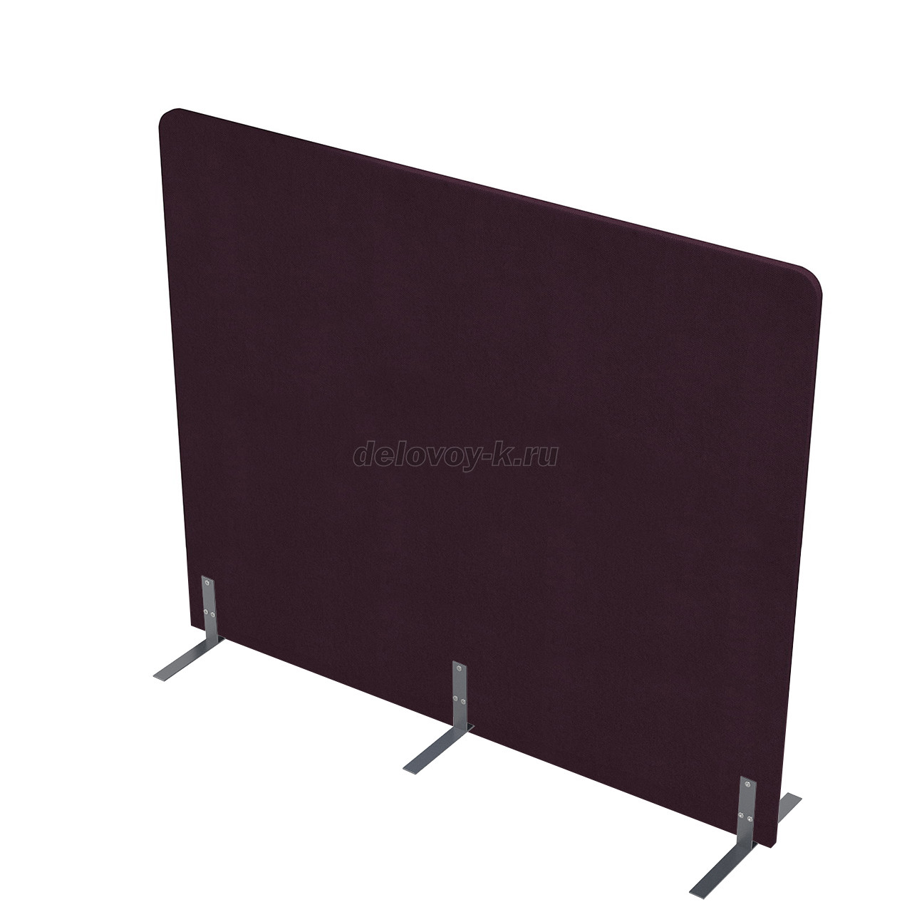 011.МПО.1614 Акустическая мобильная перегородка на стационарных опорах 1600*450*1400 фото