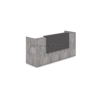 1КР-ДС.001 Комплект Ресепшн с фартуком ЛДСП 2432*762*1161 без подсветки рис2