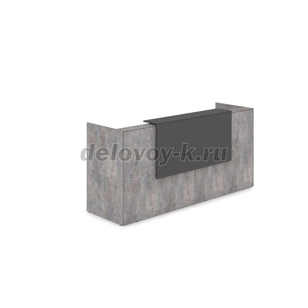 1КР-ДС.001.1 Комплект Ресепшн с фартуком ЛДСП 2432*762*1161 с подсветкой рис2