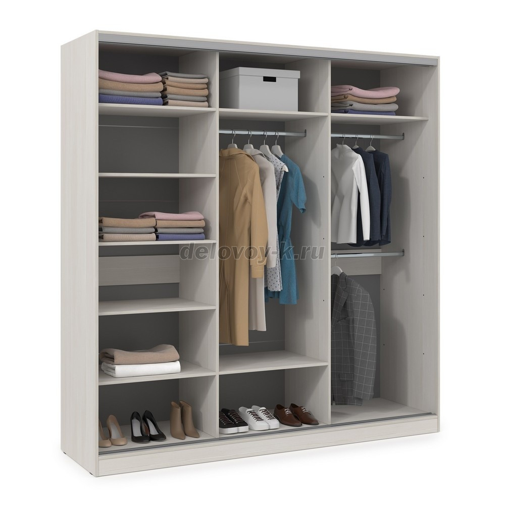 ШКЗЗЗ.21.3 Шкаф-купе 3-дверный Comfort (2098*600*2201) 3 зеркальные двери фото