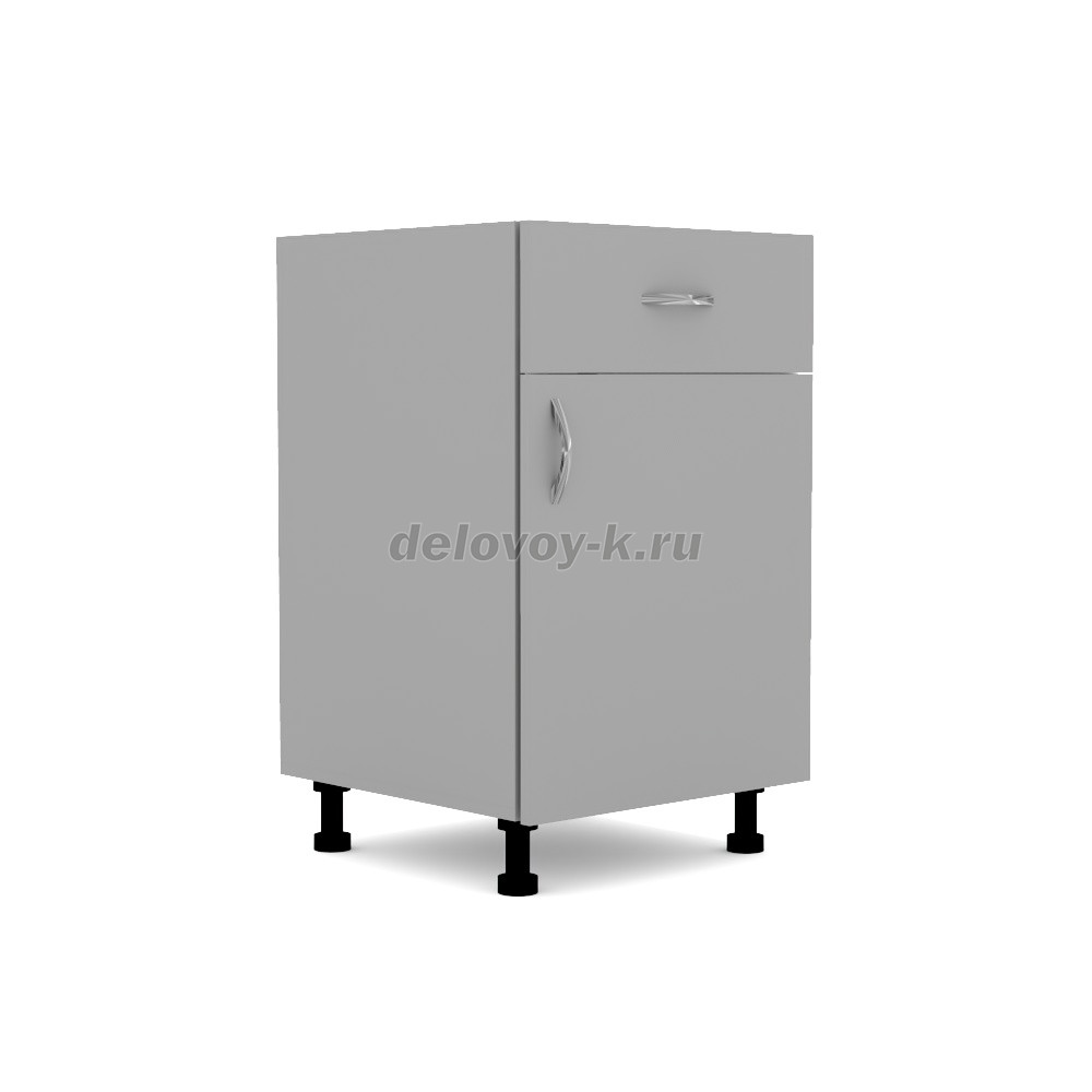 Тумба кухонная с одной распашной дверью и ящиком 550*500*720 фото 1
