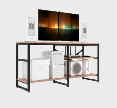 GUTTA Тумба под телевизор 56х111х34 см 3 полки рис1