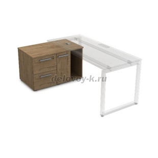 9Т.010 Тумба с двумя ящиками и дверкой (1000*600*620) рис1