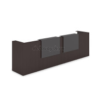 1КР-КЛ.202 Комплект Ресепшн с фартуком HPL 3854-749-1149 без подсветки_Венге_Графит матовый_1 рис2