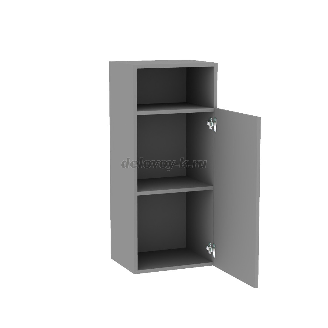 Шкаф навесной с одной распашной дверью и нишей 550*320*920 фото 2