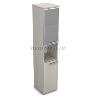 9ПП.005.20 Пенал высокий со стеклом и нишей (400*450*2045), правый рис3