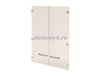 Двери средние стеклянные, 2 шт. Стекло тонированное. Цвет 