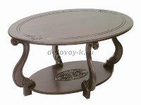 Стол журнальный Овация (М) тёмно-коричневый_a_1000 рис1