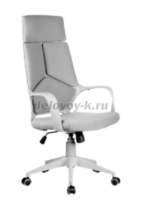Кресло операторское RIVA CHAIR Iq Rv (8989) белый пластик, ткань рис1