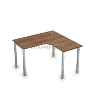 2М.129 Стол криволинейный правый на металлических опорах (1200*1200*750) рис1