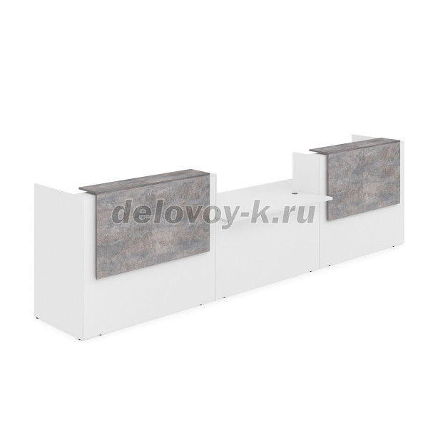 1КРС-ДС.009.1 Комплект Ресепшн с фартуком ЛДСП 4232*901*1161 с подсветкой рис4