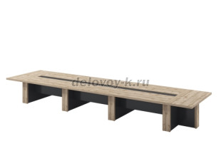 T-108 Стол переговоров на 16 человек. Под заказ, без центральной вставки рис1