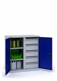 Шкаф инструментальный ИП-2-0,5/1  920*500*1020мм рис1