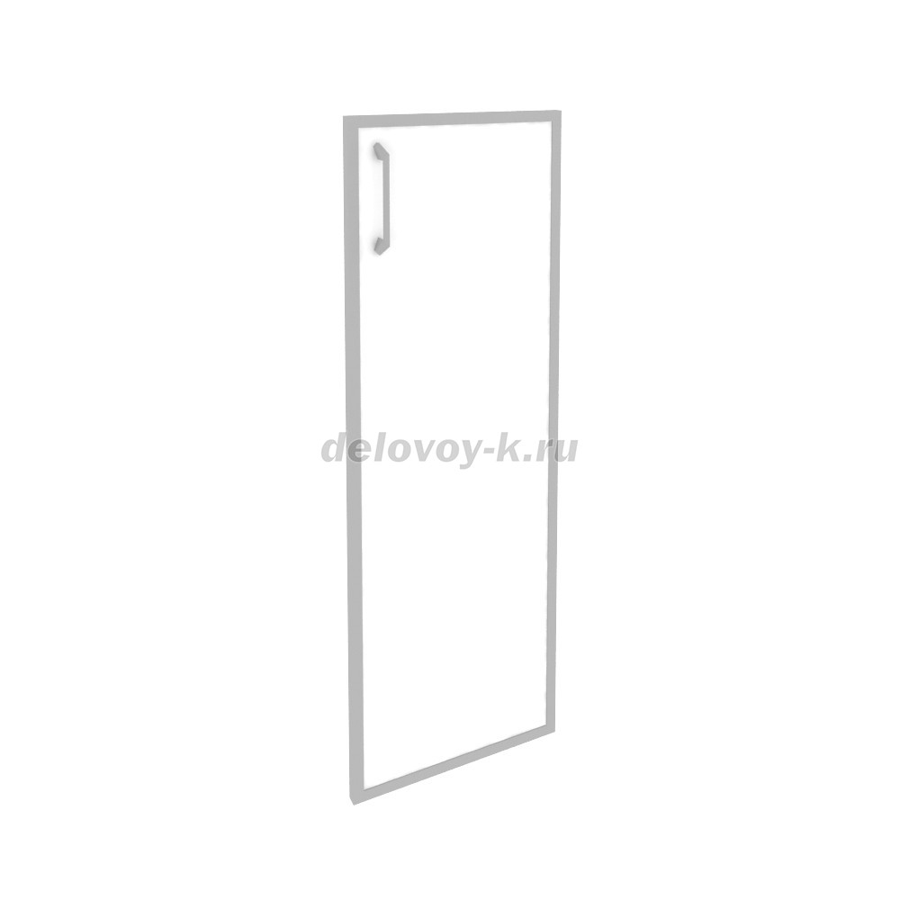 Фасад стекло в раме средний правый (лакобель, белый) 396*20*1150 O.SR-2(R) white фото 1