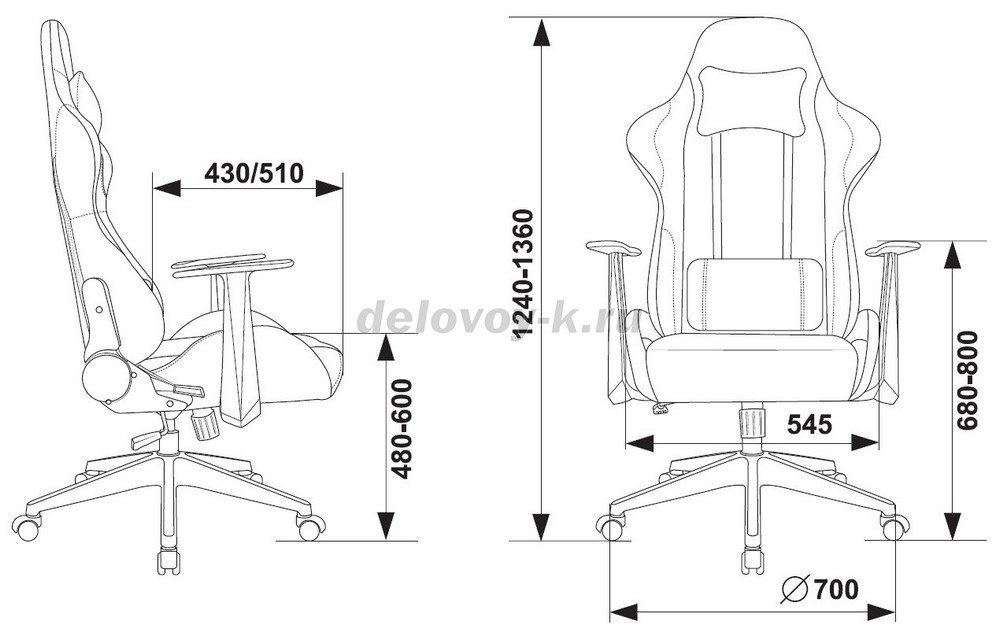 Кресло игровое ZOMBIE NEO экокожа фото 3
