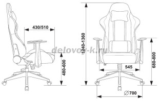 Кресло игровое ZOMBIE NEO экокожа рис3