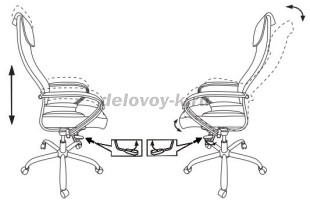 Кресло руководителя Бюрократ CH-609SL рис3
