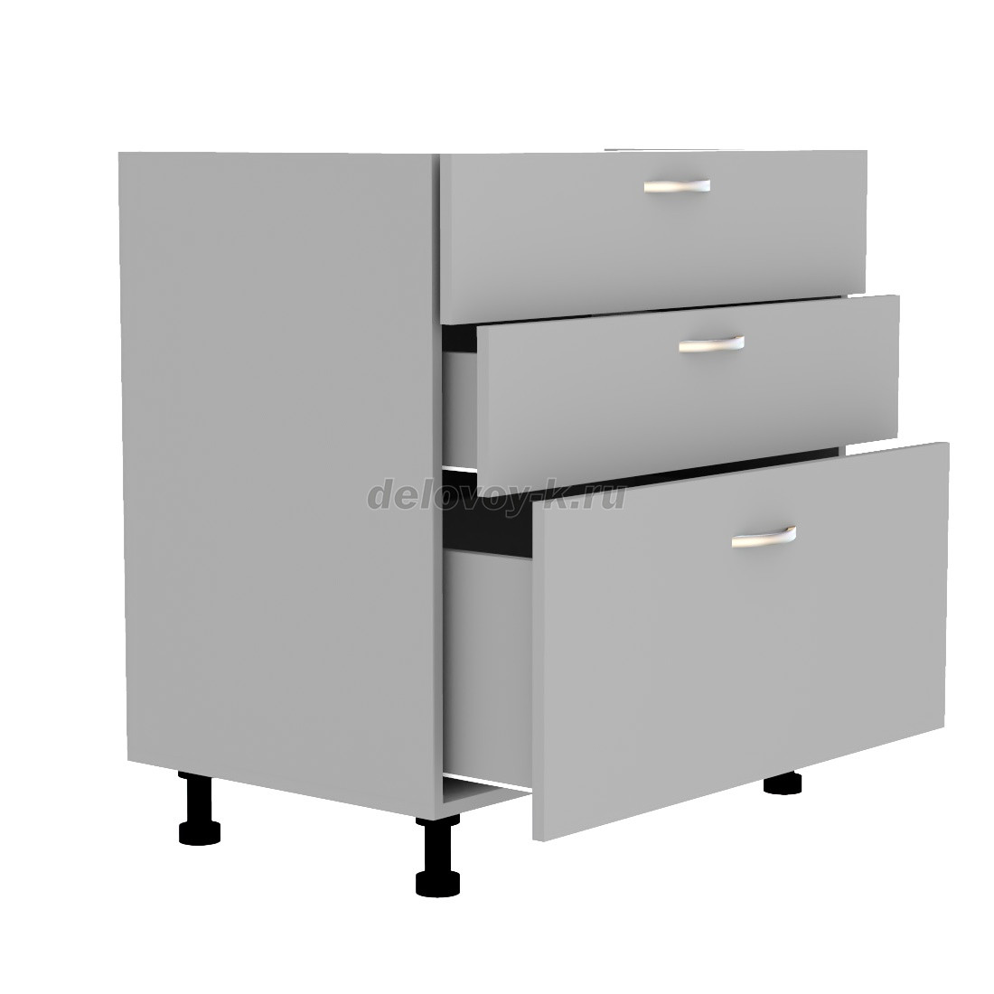 Тумба кухонная с тремя выдвижными ящиками 800*500*720 фото 2